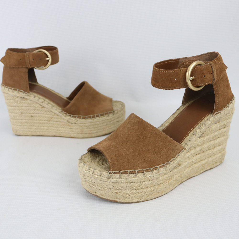 Marc Fisher Alida Espadrille Platform Wedge Sz 7.5